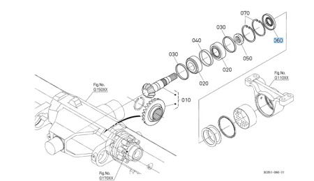 Uszczelniacz wałka ataku Kubota 3C01144120