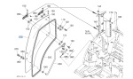 Szyba drzwi prawych Kubota 3C58170675