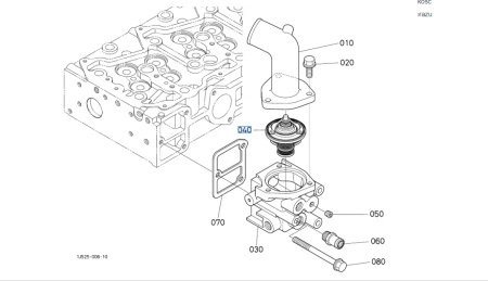 Termostat Kubota 1G41073012
