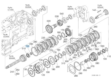Pierścień Kubota 3673028043