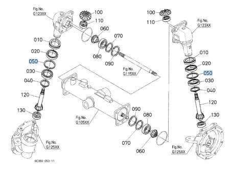 Pierścień sprężynujący wewnętrzny Kubota 0461100680
