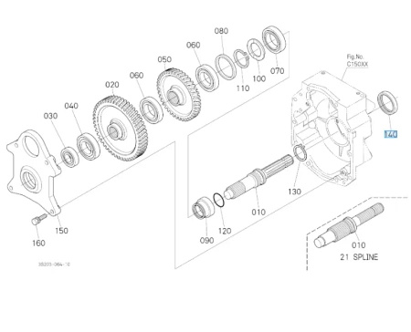 Uszczelniacz wałka WOM Kubota 3582280380