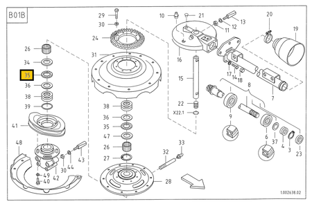 Łożysko Kverneland KG01732900