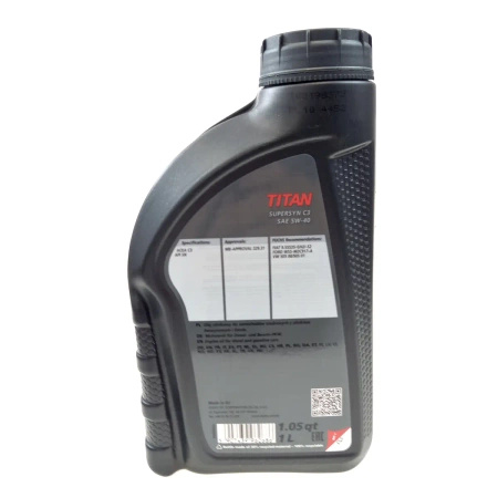 Olej silnikowy Fuchs Titan Supersyn C-3 5W-40 1L
