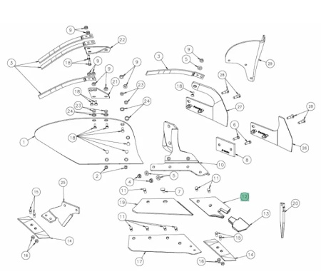 Uchwyt dłuta prawy Quick Fit Kverneland KK083010R