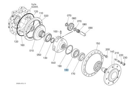 Łożysko kulkowe Kubota 0810106211