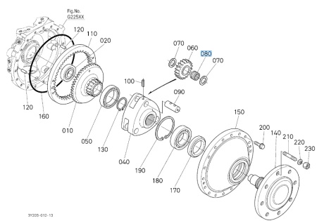 Łożysko igiełkowe Kubota 3F74044240