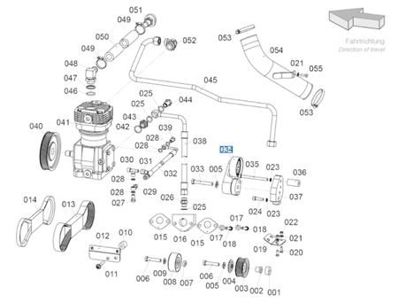 Napinacz paska do ciągnika Kubota W27TS03613