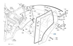 Szyba drzwi lewych Kubota 3S20070770