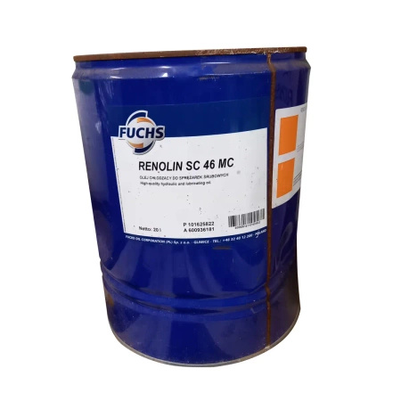 Olej hydrauliczny Fuchs Renolin SC 46 MC 20L
