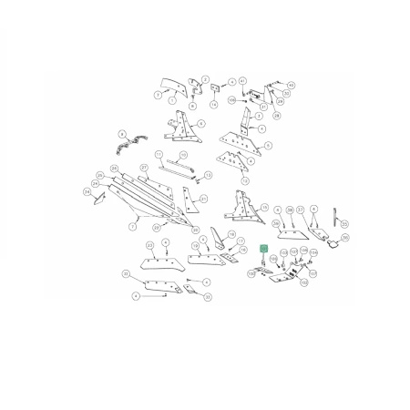 Śruba płużna 2-stronnie ścięta kl. 12.9 z nakrętką Kverneland KK013228R