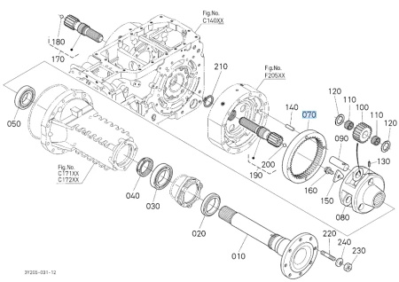 Koło zębate Kubota 3586248310