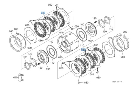 Tarcza sprzęgła Kubota 3C15123030