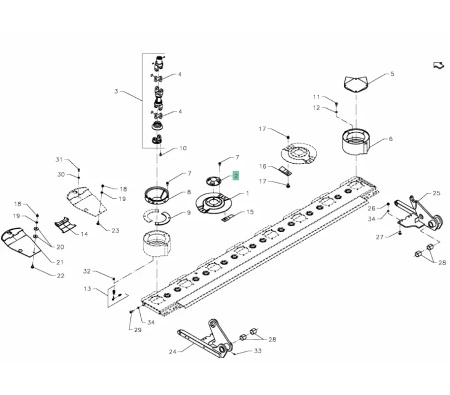 Pokrywa dysku listwy tnącej Kverneland KT5513700086