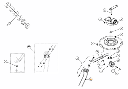 Palec przetrząsacza Kverneland VF16644530.86